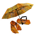 3folding custom umbrella with bag gift set